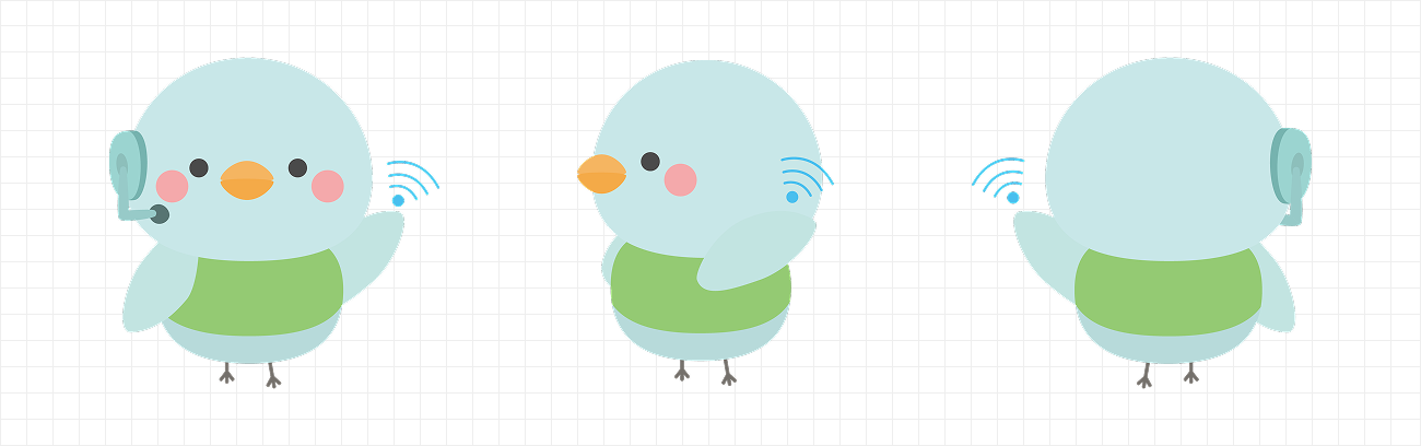 교수학습개발센터 마스코트 오유 정면 뒤 옆